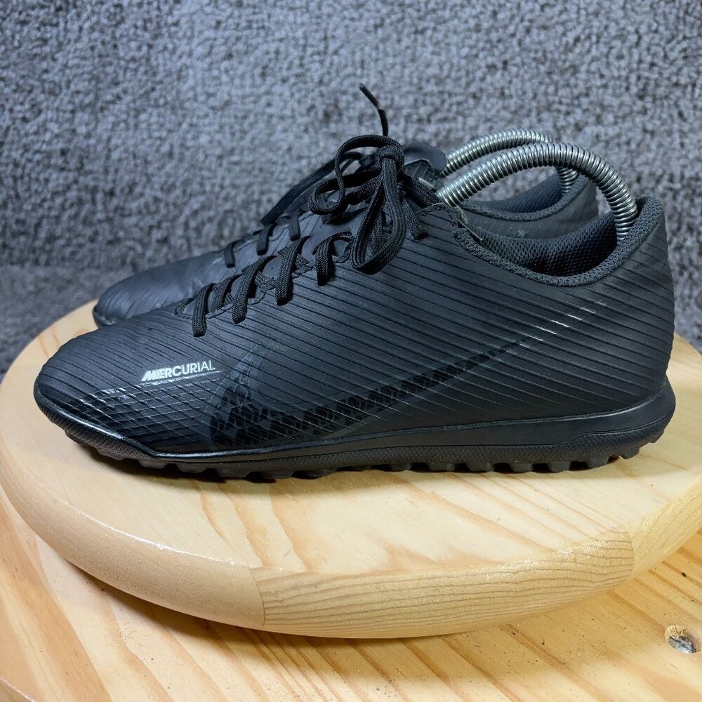 Nike Mercurial Vapor 15 Club TF Turf Soccer Shoe Mens Size 7 Black Sneaker
